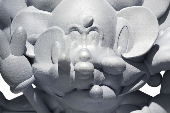 Matthew Plummer-Fernandez - "Every Mickey" (2015), SLS polyamide, resin, paint, 50 x 24 x 50 cm; photo by Bresadola+Freese/drama-berlin.de, courtesy of NOME Gallery