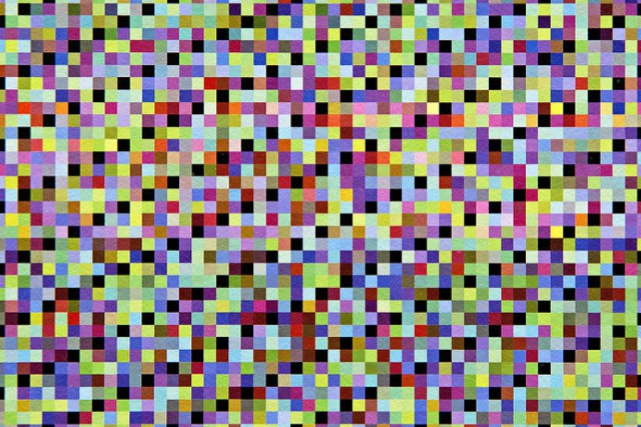 Matthew Plummer-Fernandez - "Every_Mickey.png" (2015), ditone archival pigment print, 100 x 100cm; photo by Bresadola+Freese/drama-berlin.de, courtesy of NOME Gallery