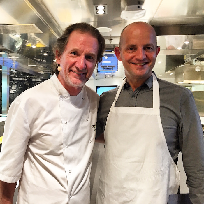 Paul Rankin and me in the Cookery Club on Britannia