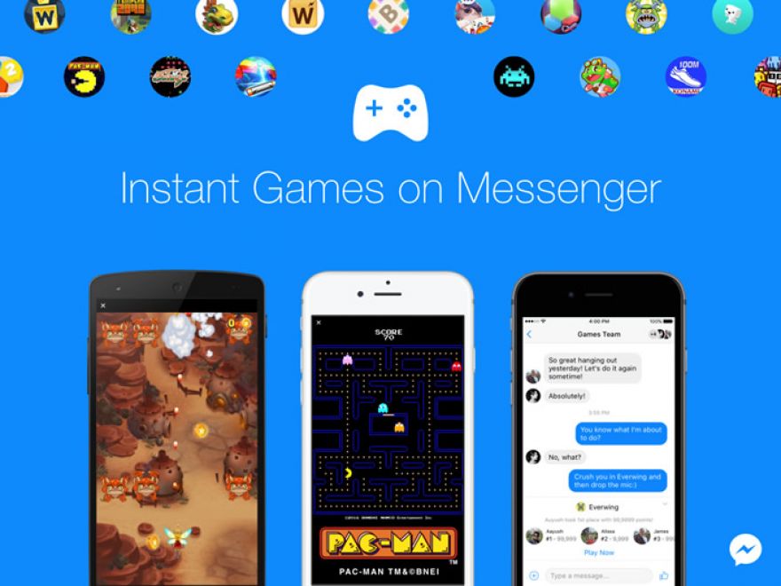You can now play Instant Games like Pac-Man on Facebook Messenger