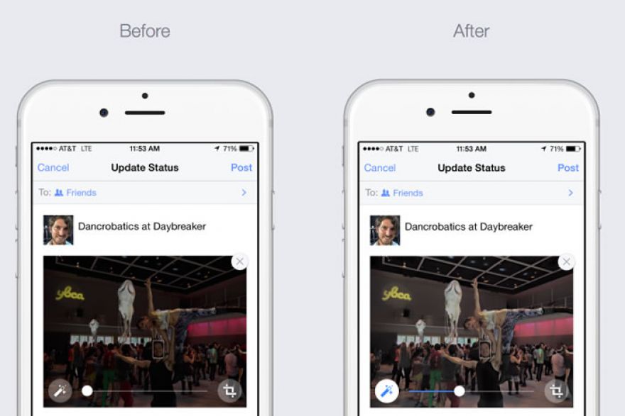 Facebook now auto-enhances your photos